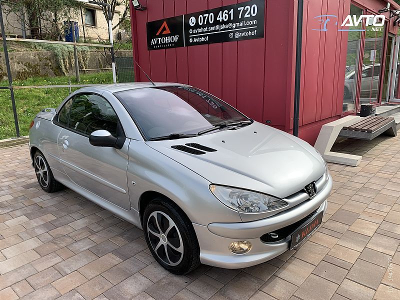 Peugeot 206 <small><strong>CC 1.6i KLIMA NOVE GUME SLOVENSKO VOZILO ZELO LEP</strong></small>