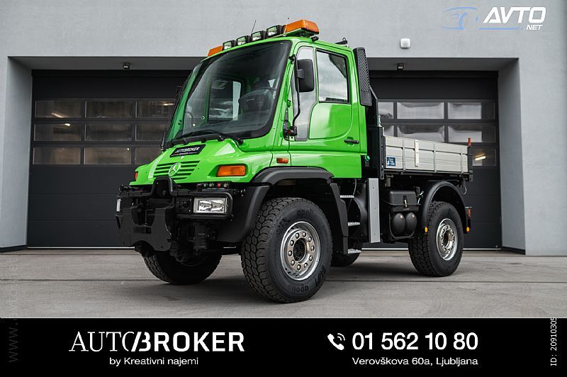 Mercedes-Benz&nbsp;Unimog U400 3-stranski prekuc. POPOLNOMA OBNOVLJEN&nbsp;<small><strong></strong></small>