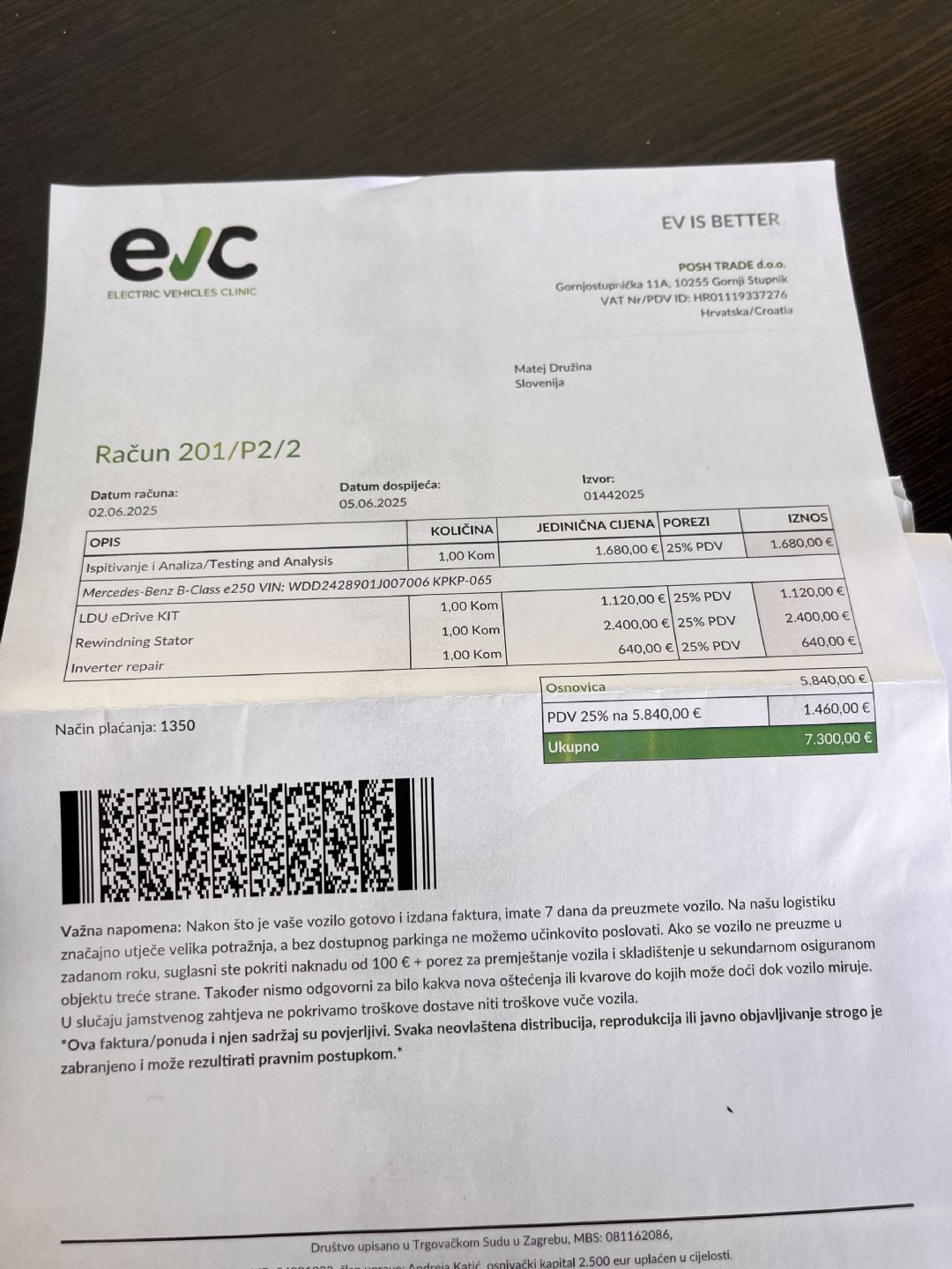 Certifikat Stanja Baterije