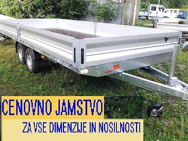 TOVORNA PRIKOLICA&nbsp;ZALOGA 2700 kg skupne. homolog 1500-2700 kg.  &nbsp;<small><strong></strong></small>