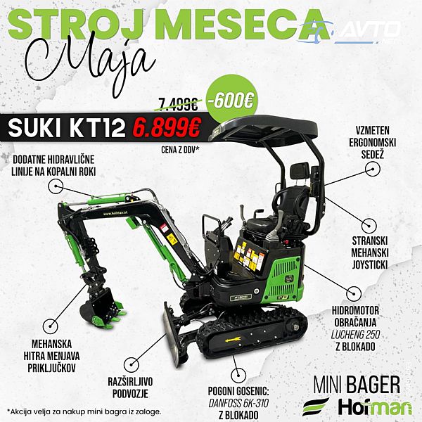 Hofman&nbsp;SUKI KT12 STRANSKI JOYSTICI.MEHANSKI HITRI PRIKLOP&nbsp;<small><strong></strong></small>
