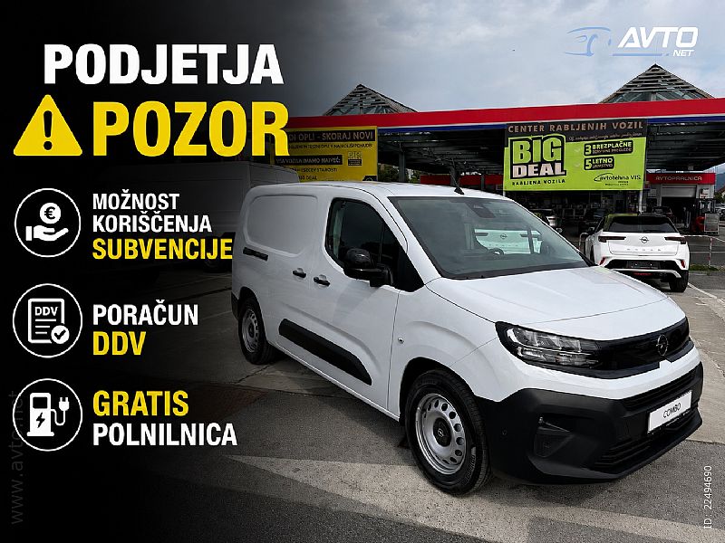 Opel&nbsp;Combo&nbsp;<small><strong>ELEKTRI�NI L2 van. 51 kWh. Hitra dobava</strong></small>