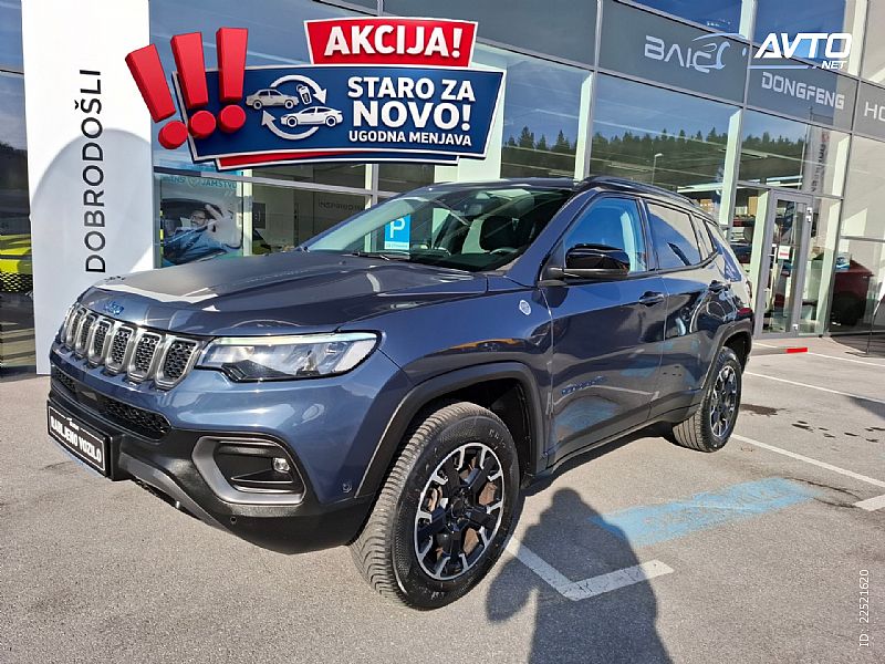 Jeep&nbsp;Compass&nbsp;<small><strong>1.3 GSE PHEV 4xe 240 Trailhawk - ODLI�NO OHRANJEN</strong></small>