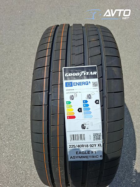 Goodyear&nbsp;EAGLE F1 ASYMMETRIC 6 92Y&nbsp;<small>225&nbsp;/&nbsp;40 &nbsp;R&nbsp;18</small>
